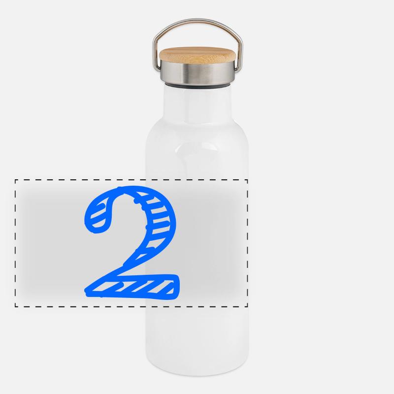 2 YEARS. 2nd ANNIVERSARY. BIRTHDAY 2 YEARS. 2 Panoramic Thermal Bottle with Bamboo Lid
