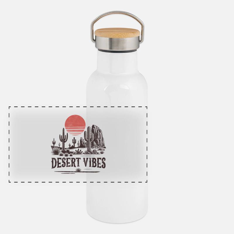 Desert Vibes Panoramic Thermal Bottle with Bamboo Lid