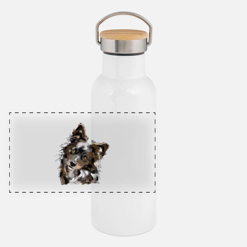 Berger australien Gourde isotherme avec bouchon en bambou
