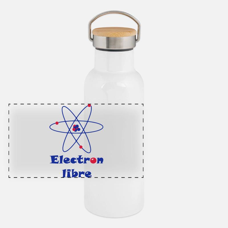 Electron Libre Gourde isotherme avec bouchon en bambou