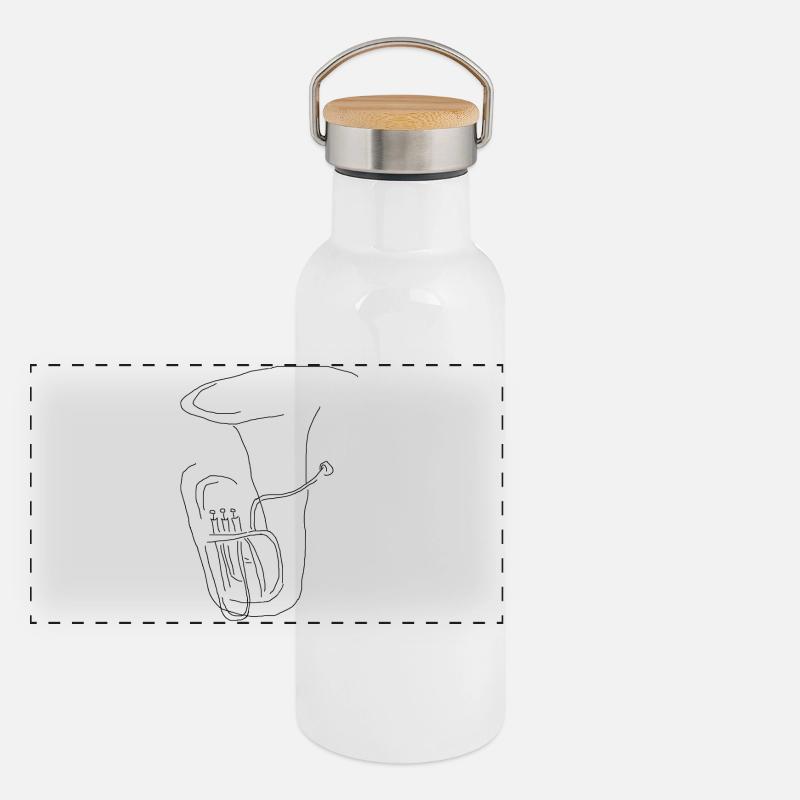 tuba Gourde isotherme avec bouchon en bambou
