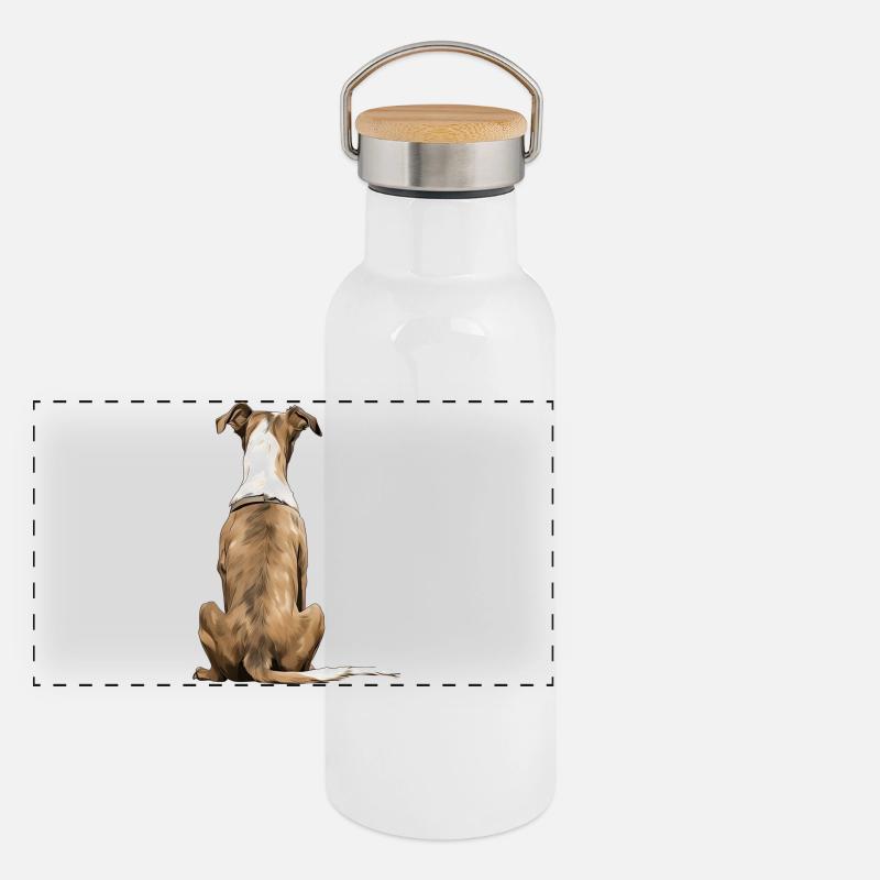 Panorama Thermosflasche mit Bambusdeckel