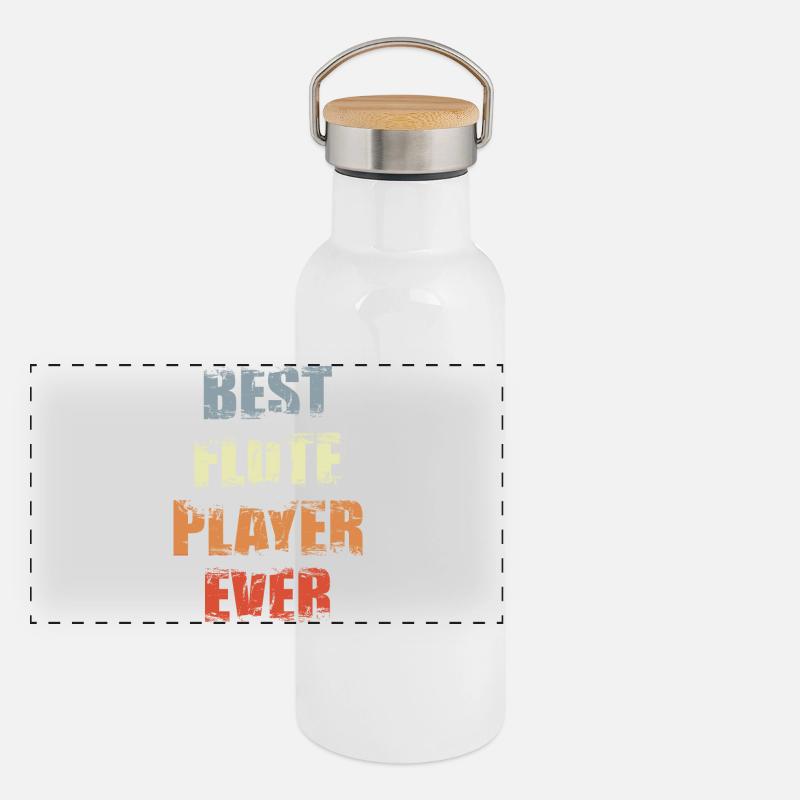 Panorama Thermosflasche mit Bambusdeckel