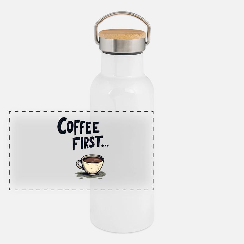 Coffee First Panorama Thermosflasche mit Bambusdeckel