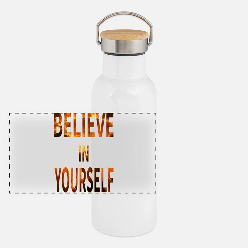 Believe In Yourself Panoramic Thermal Bottle with Bamboo Lid