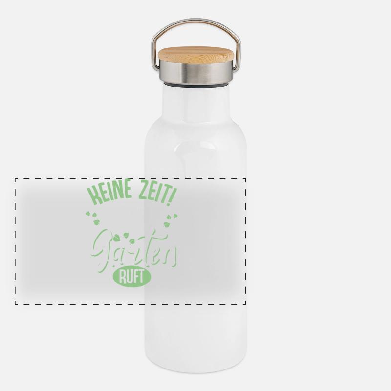 Garden allotment gardens Panoramic Thermal Bottle with Bamboo Lid