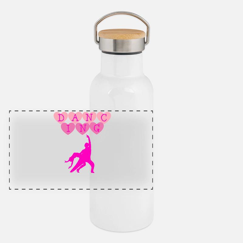 Dance Panorama Thermosflasche mit Bambusdeckel