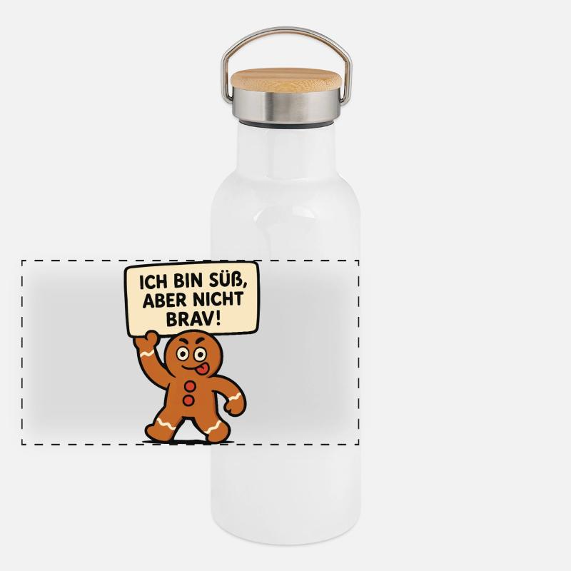 I'm cute, but not good Panoramic Thermal Bottle with Bamboo Lid