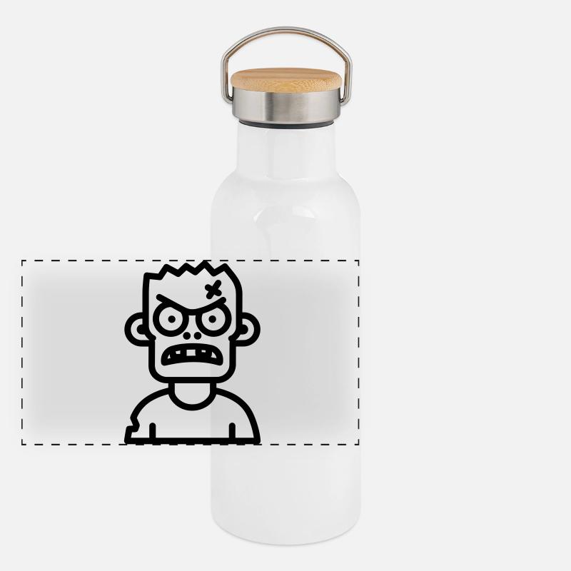 Gourde isotherme avec bouchon en bambou