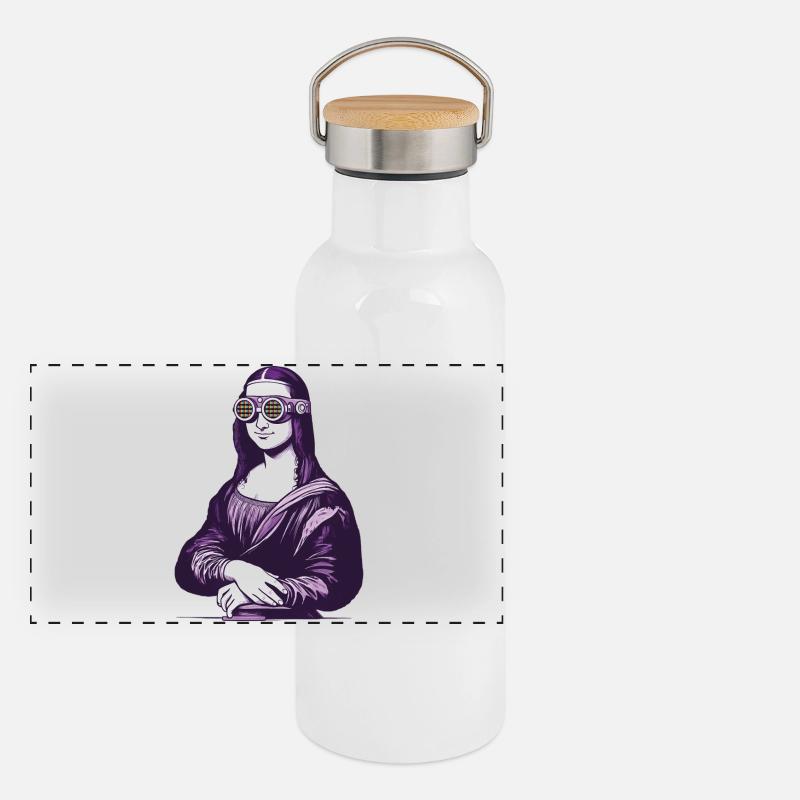 MONA iA - geek & scifi Gourde isotherme avec bouchon en bambou