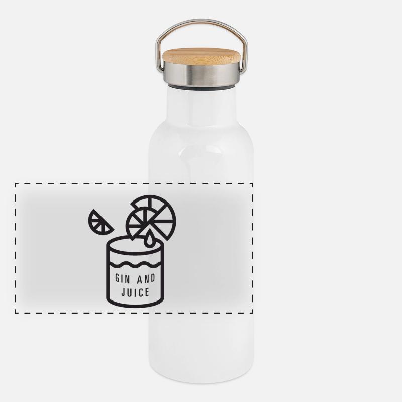 Gin and juice Panoramic Thermal Bottle with Bamboo Lid
