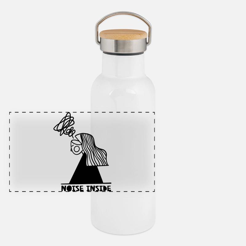 Noise Inside Panoramic Thermal Bottle with Bamboo Lid