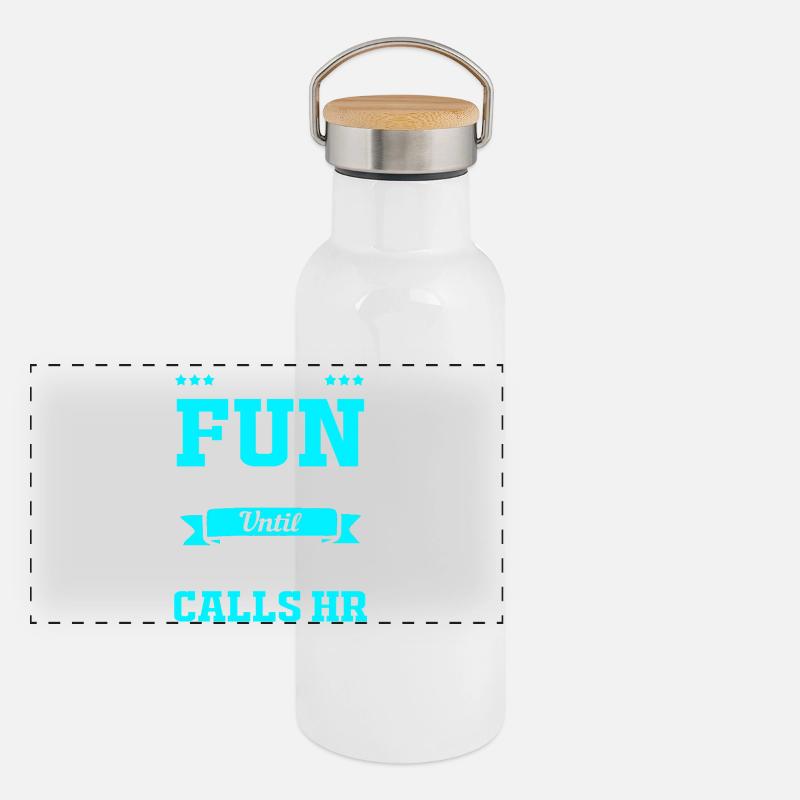 Panorama Thermosflasche mit Bambusdeckel