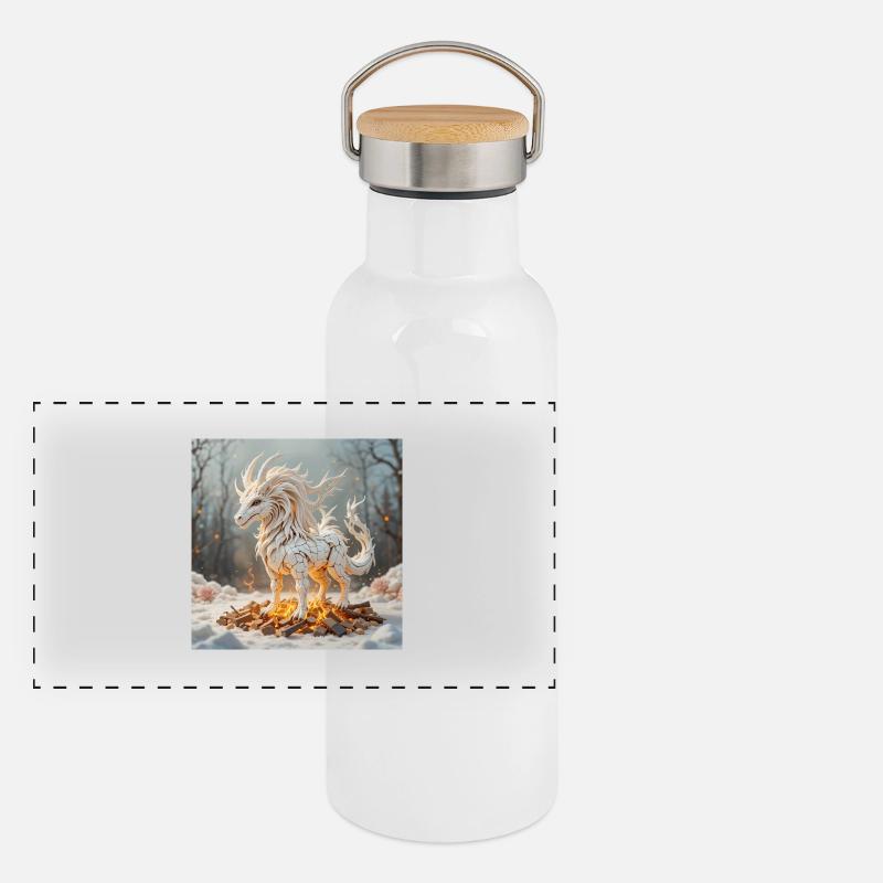 Feuratius Panorama Thermosflasche mit Bambusdeckel