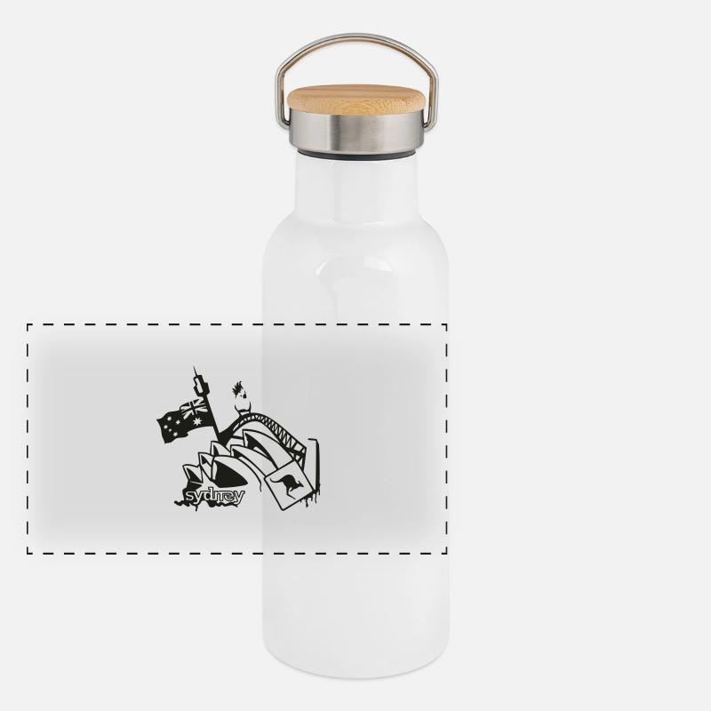 Sydney Panoramic Thermal Bottle with Bamboo Lid