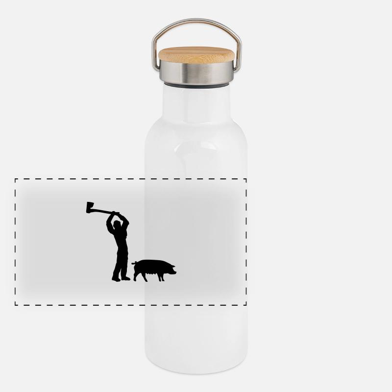 h1n1 butcher Panoramic Thermal Bottle with Bamboo Lid