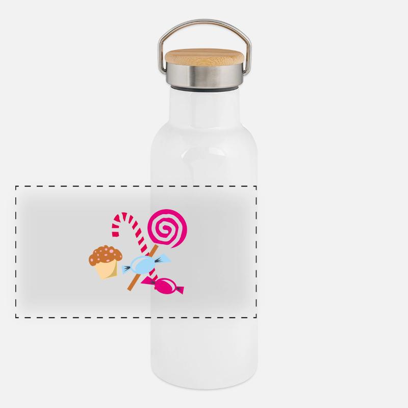 Candy Panoramic Thermal Bottle with Bamboo Lid