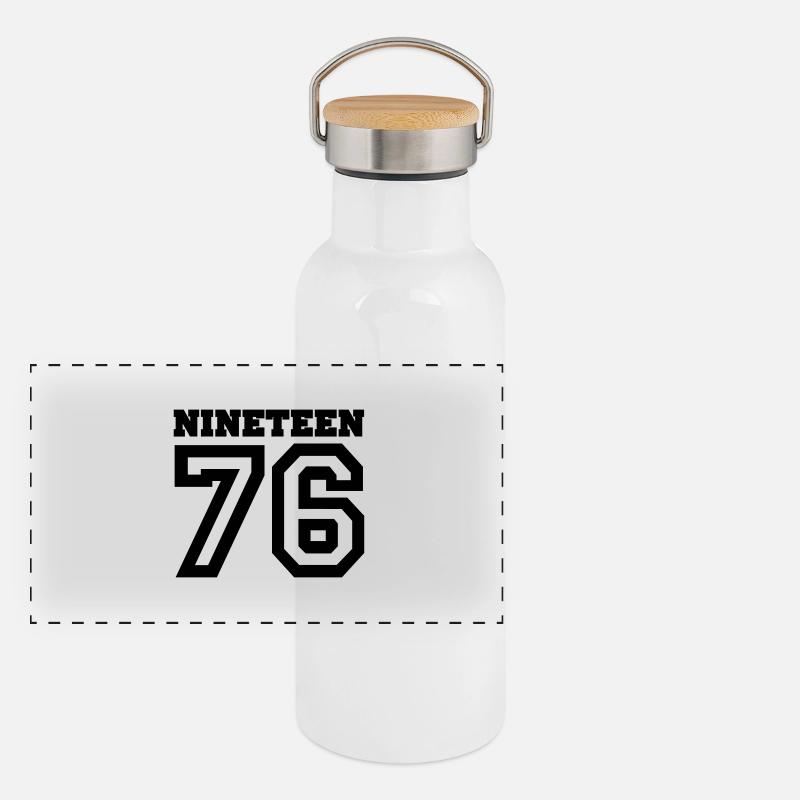 1976 Panorama Thermosflasche mit Bambusdeckel