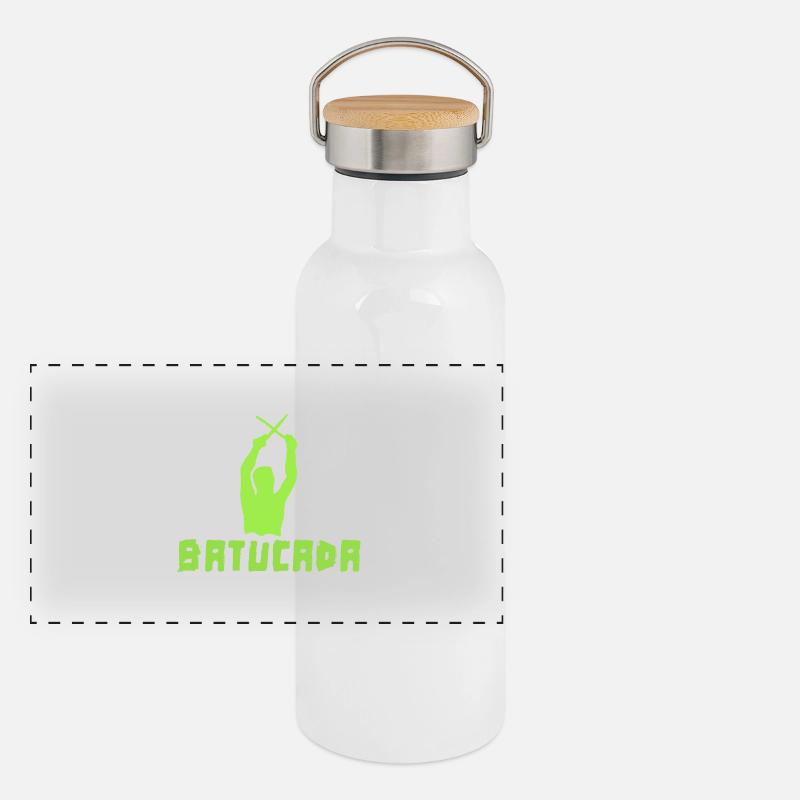 batuc Gourde isotherme avec bouchon en bambou