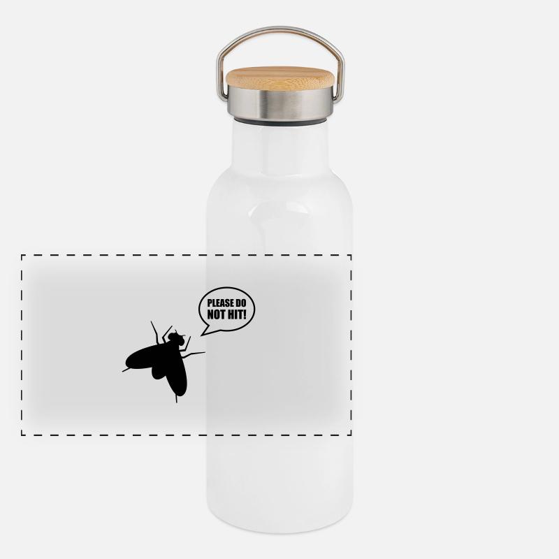 Panorama Thermosflasche mit Bambusdeckel