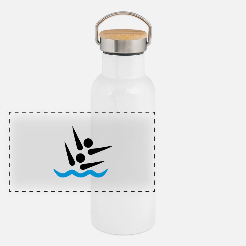 Synchronized swimming Panoramic Thermal Bottle with Bamboo Lid