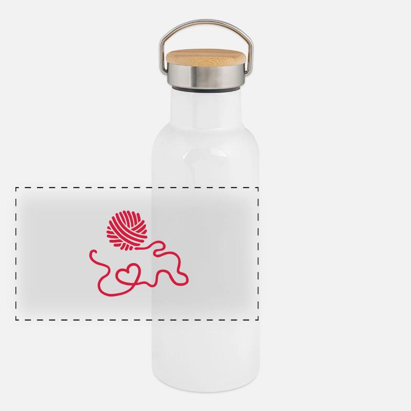 Wool Panoramic Thermal Bottle with Bamboo Lid