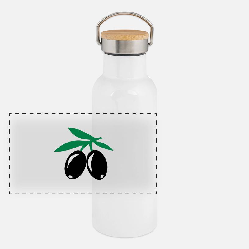 Olives Gourde isotherme avec bouchon en bambou