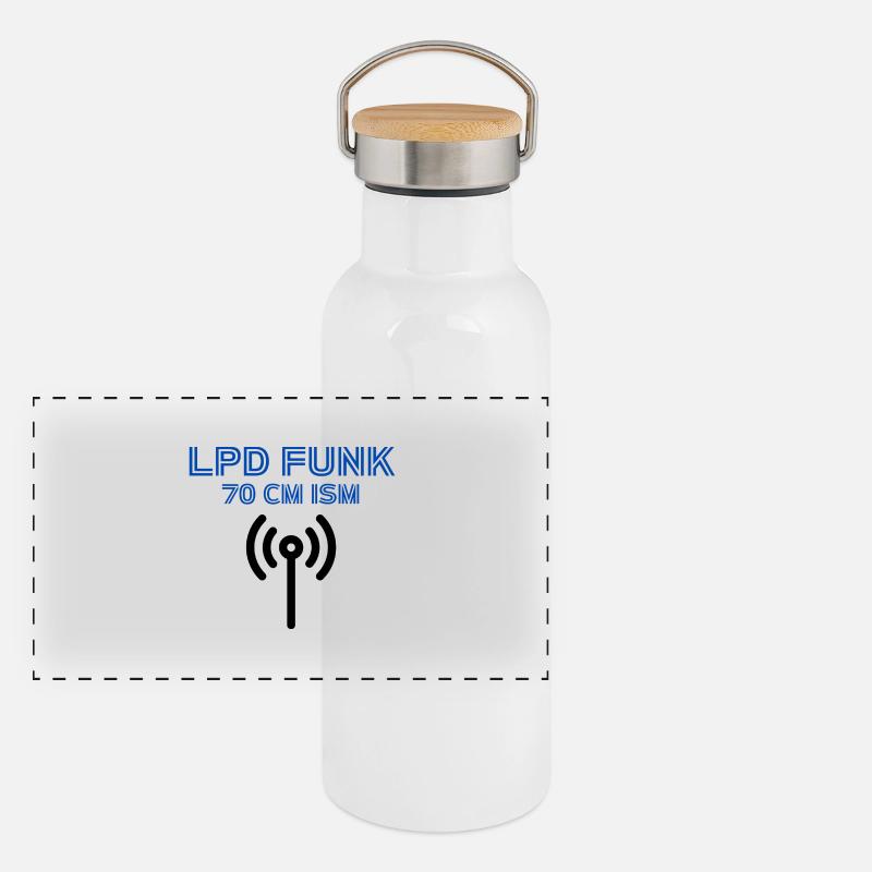 LPD RADIO Operator Panoramic Thermal Bottle with Bamboo Lid