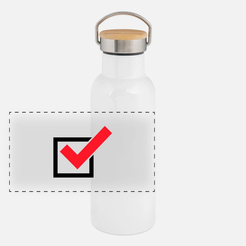 Tick Tick icon Panoramic Thermal Bottle with Bamboo Lid