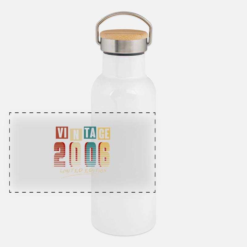 Vintage 2006 : Edition Limitée - 19e anniversaire. Gourde isotherme avec bouchon en bambou
