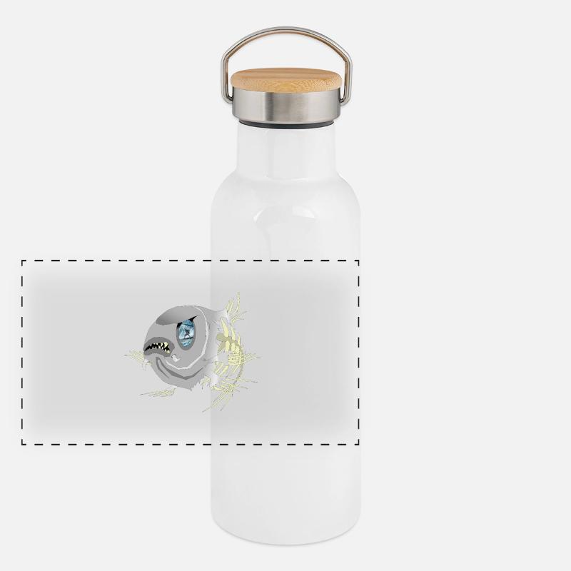 Ostküstensprotte Panorama Thermosflasche mit Bambusdeckel