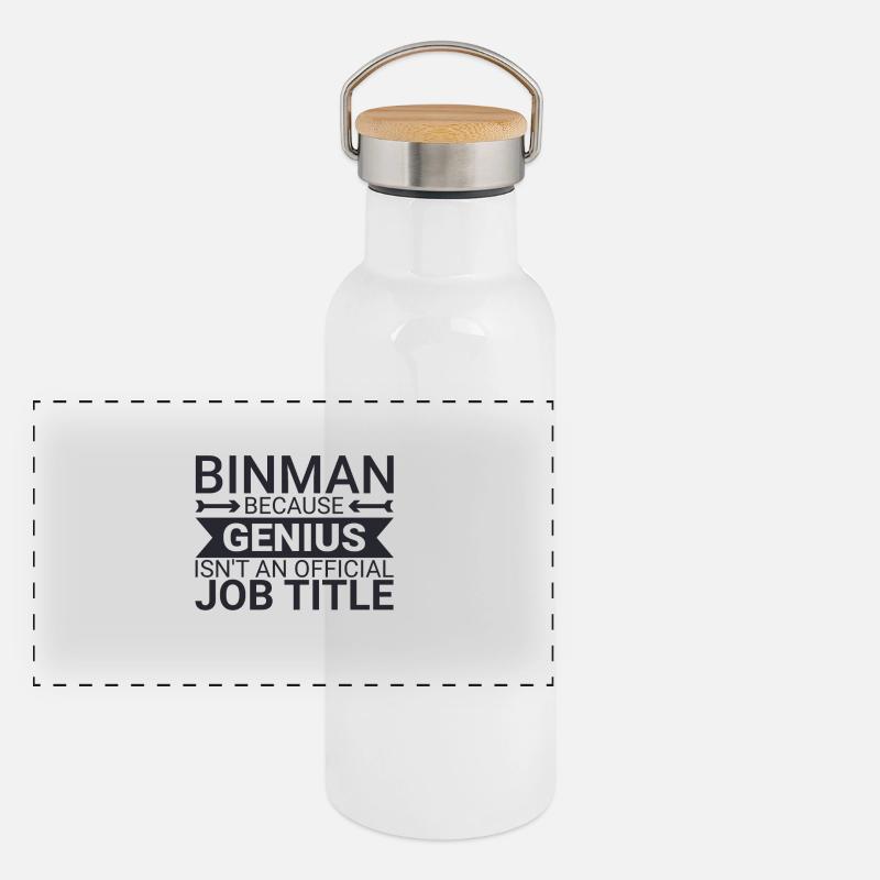 Binman Genius Panoramic Thermal Bottle with Bamboo Lid
