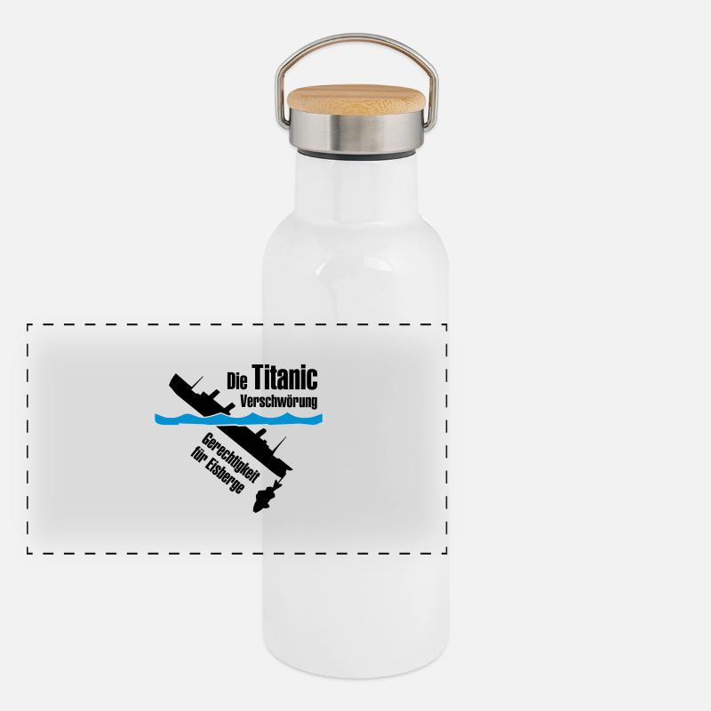 Titanic Panorama Thermosflasche mit Bambusdeckel
