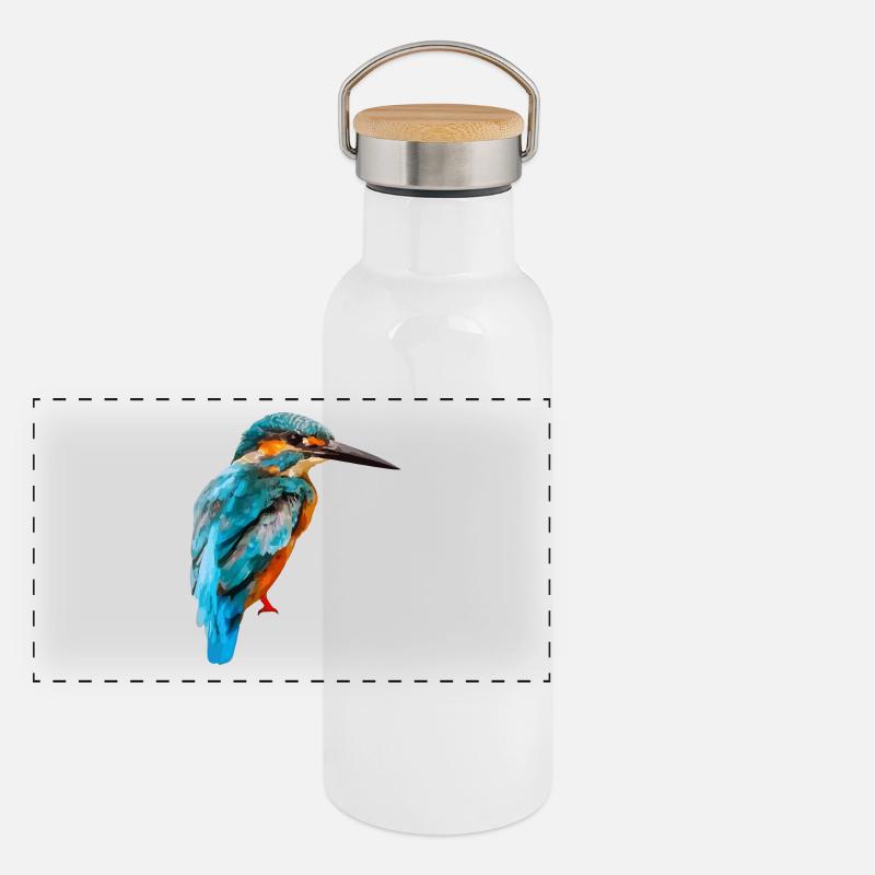 martin-pêcheur Gourde isotherme avec bouchon en bambou