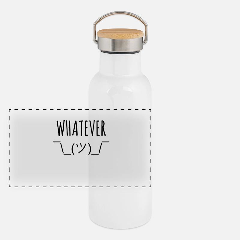 whatever Panorama Thermosflasche mit Bambusdeckel
