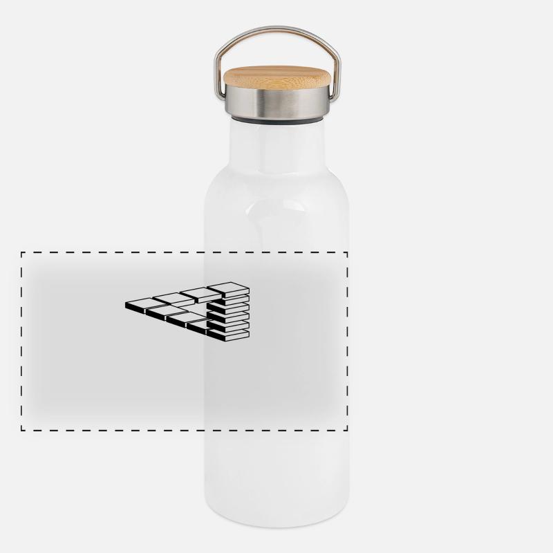 Optical illusion Panoramic Thermal Bottle with Bamboo Lid