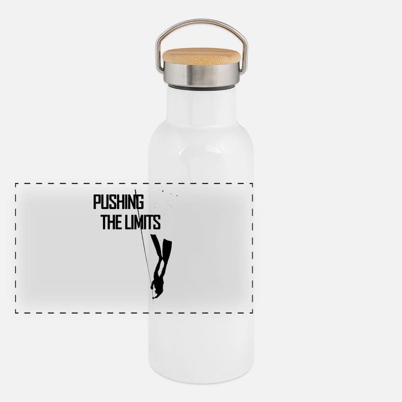 L'apnée plongeur Gourde isotherme avec bouchon en bambou