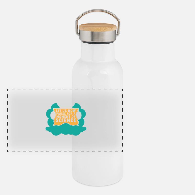 Polar Bear Protest For Science Climate Change Gift Panoramic Thermal Bottle with Bamboo Lid