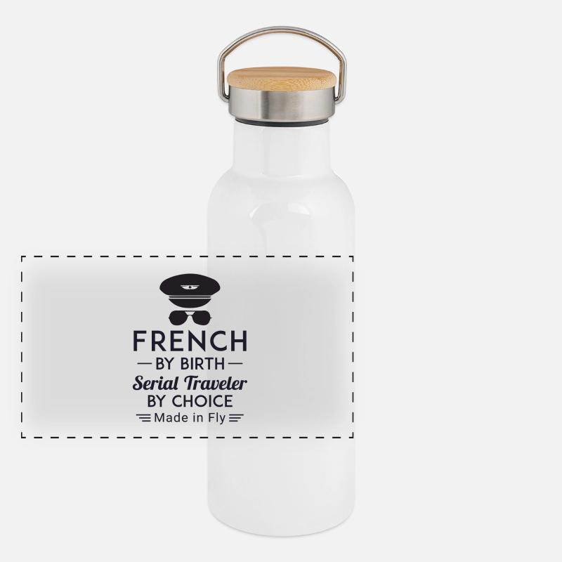 Made in Fly Panoramic Thermal Bottle with Bamboo Lid