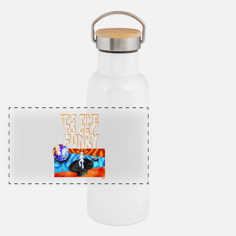 It's time to get funky Panoramic Thermal Bottle with Bamboo Lid