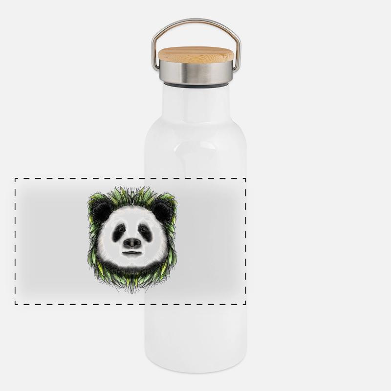 Ping Panda by Jon Ball Panoramic Thermal Bottle with Bamboo Lid