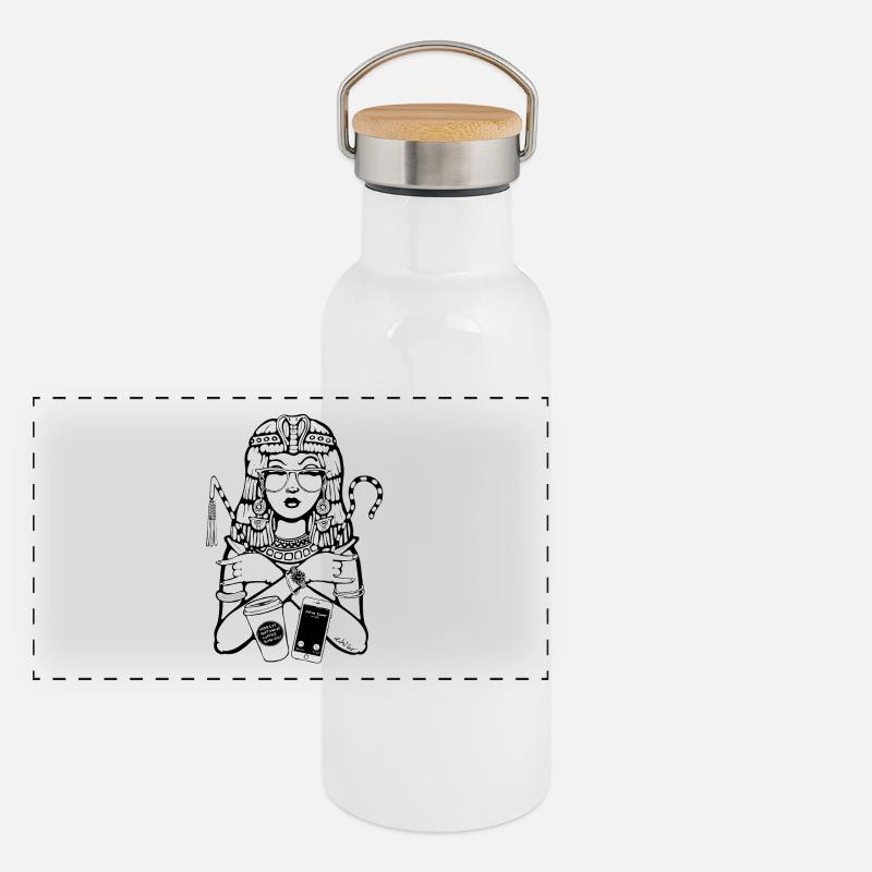 Cleopatra CEO Panorama Thermosflasche mit Bambusdeckel