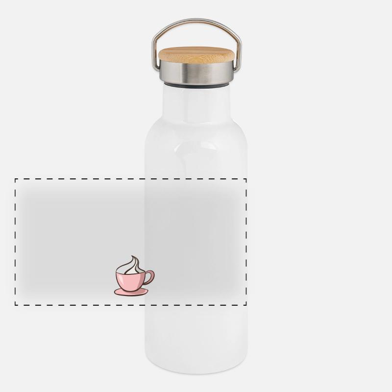 Conception drôle d'espresso de cappuccino de café Gourde isotherme avec bouchon en bambou