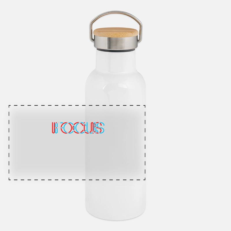 Fokussiere deinen Blick. Panorama Thermosflasche mit Bambusdeckel