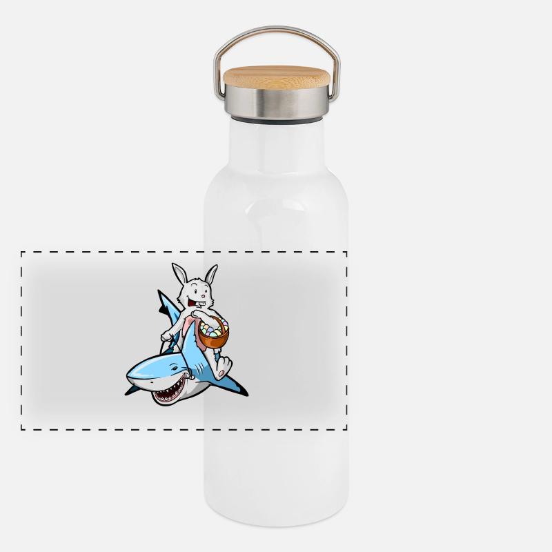 Galactic Easter! Panoramic Thermal Bottle with Bamboo Lid