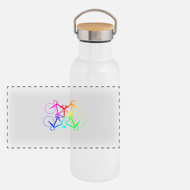 vélos Rainbow - Route cadeau Fixie Gourde isotherme avec bouchon en bambou