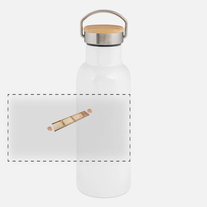 J'adore le jeu de palets de Jakkolo Sjoelbak Gourde isotherme avec bouchon en bambou
