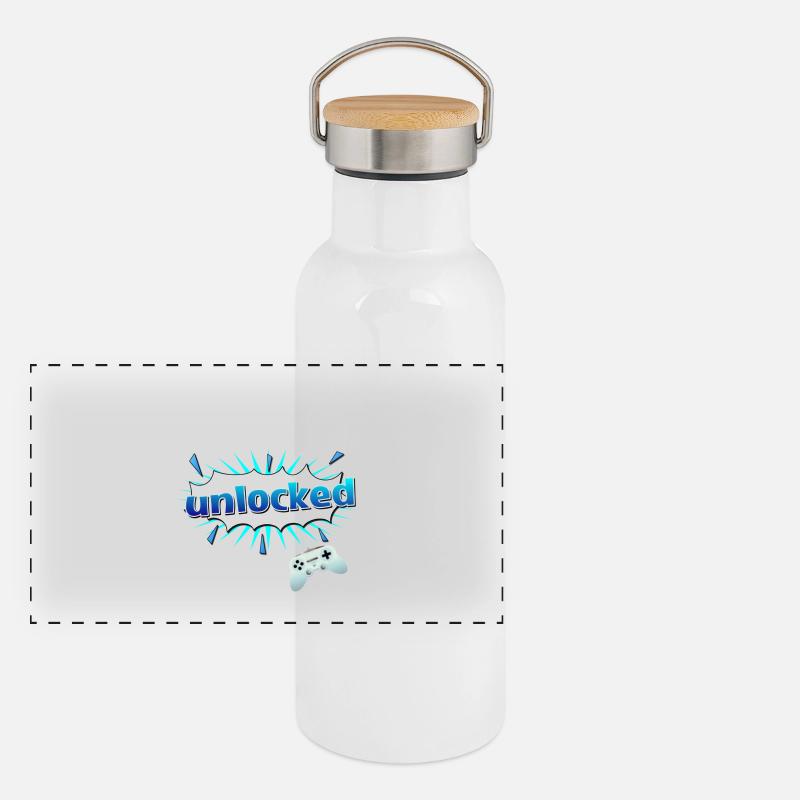 11. Geburtstag Panorama Thermosflasche mit Bambusdeckel
