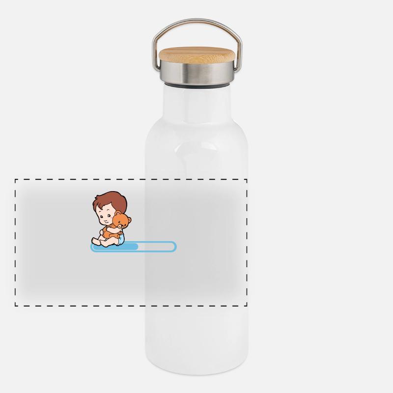 Bébé Bébé Ventre Grossesse Parent Enceinte Gourde isotherme avec bouchon en bambou