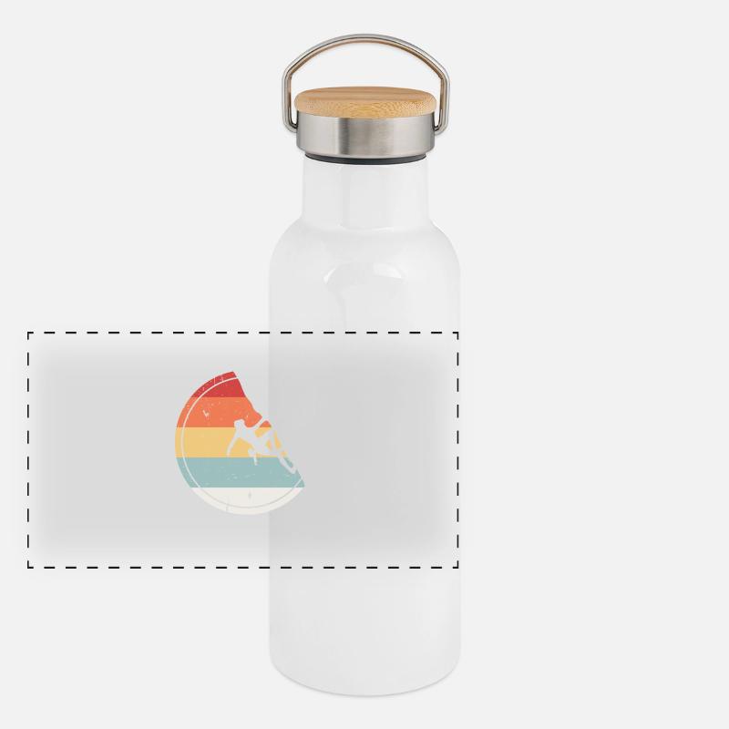 Escalade - Cadeau Vintage bloc rétro Gourde isotherme avec bouchon en bambou